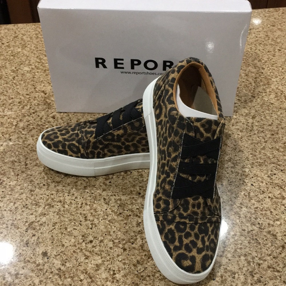 New Leopard Platform Sneakers